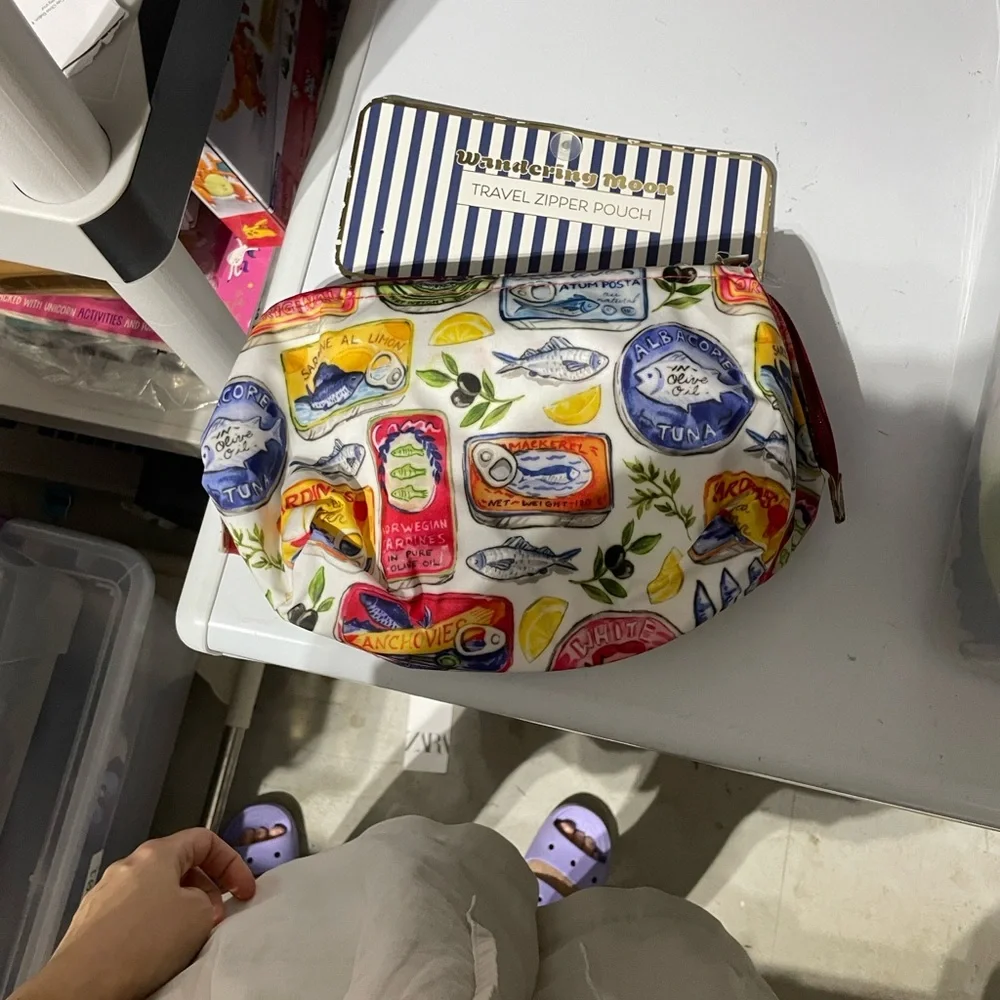 Wandering Moon Colorful Printed Women's makeup Bag